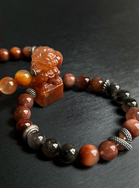 「ORIGINAL时意」初九水晶·酒红兔毛 天眼极光23