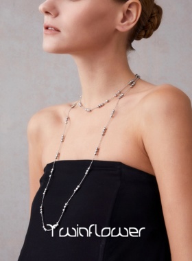 胡夏同款金色圆珠双层锁骨链