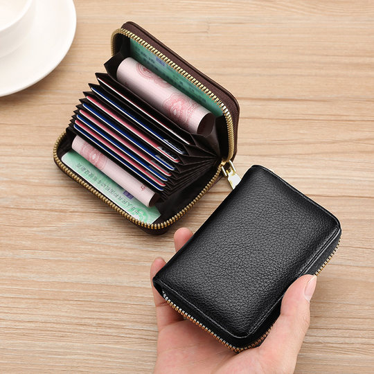 Anti-theft card swipe bag for men and women multi-card organ card holder