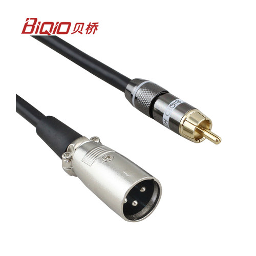 贝桥 K5337莲花公转卡农公 惠威T200C X4 X5 X6音频线RCA公卡侬公 - 图1