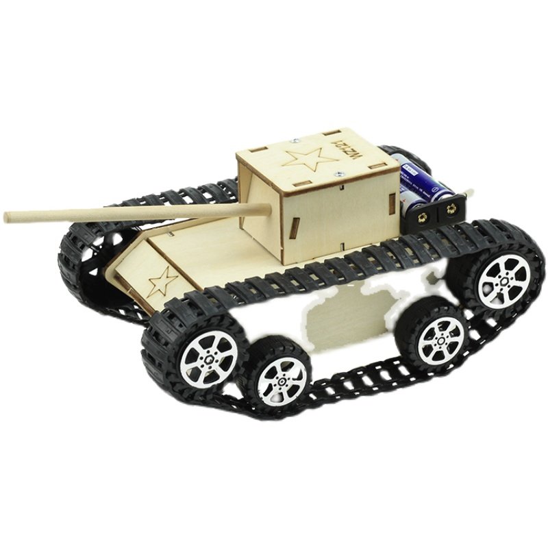DIY自制电动遥控坦克车模型科技小制作履带攀爬儿童手工科学玩具,淘宝优惠券,粉丝福利购,淘宝优惠卷