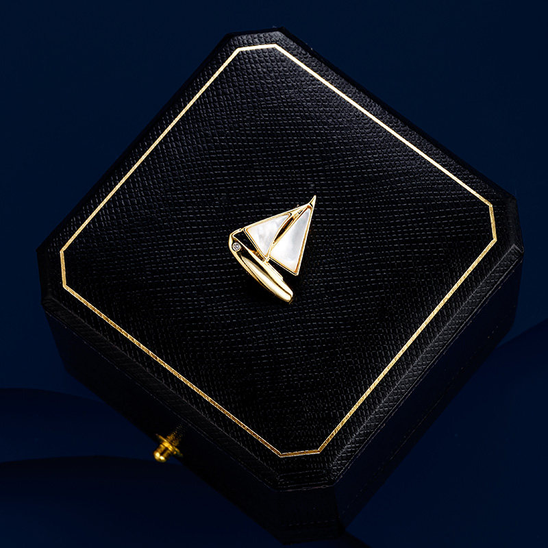 【紫罗兰正版】白帆胸针精美小巧一帆风顺帆船胸花别针生日礼物,淘宝优惠券,粉丝福利购,淘宝优惠卷