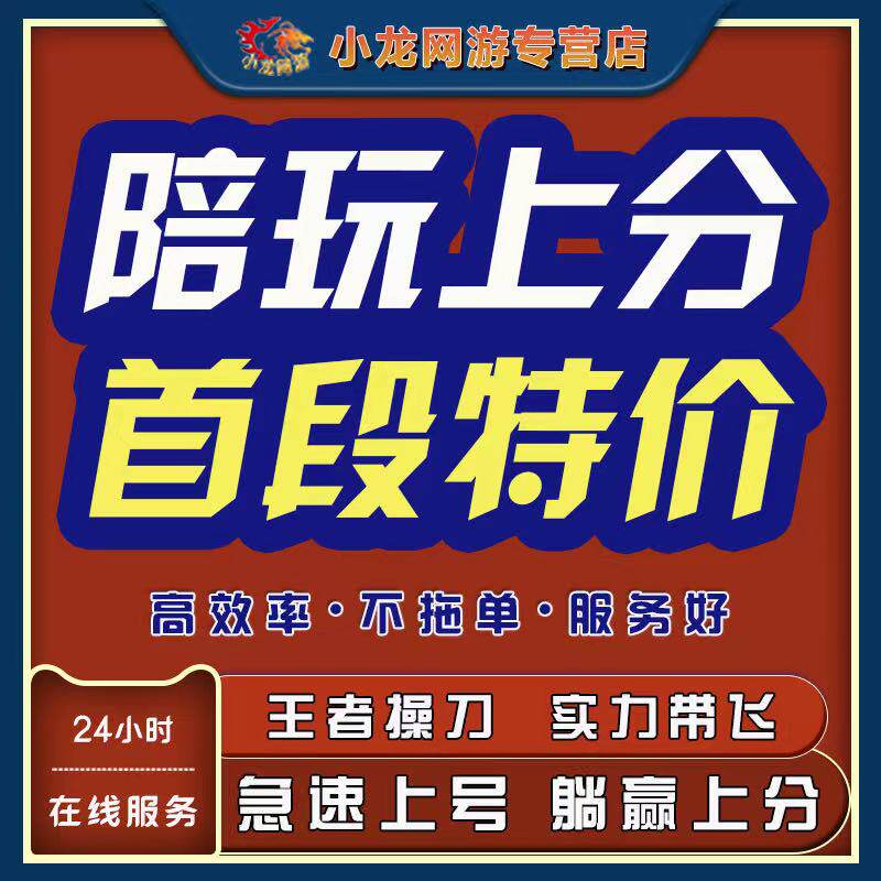王者荣耀lol英雄联盟手游陪练陪玩打上分车队代玩打送带排位游戏