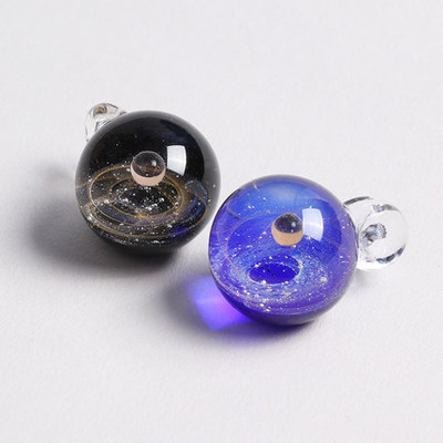 创意生日礼物情人节送女友星空玻璃球吊坠宇宙琉璃项链情侣饰品 创意生日礼物情人节送女友星空玻璃球吊坠宇宙琉璃项链情侣饰品