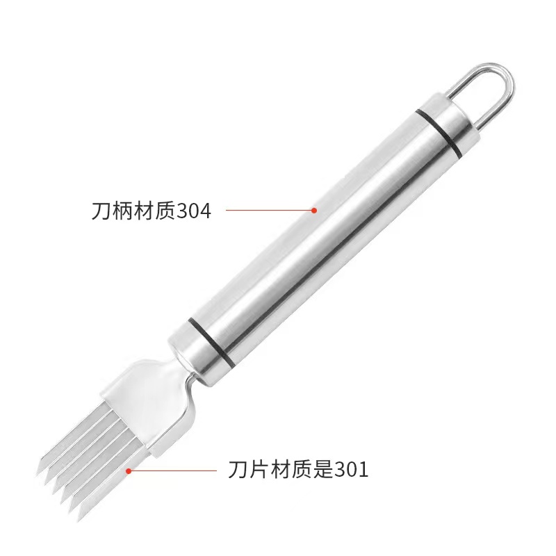 切葱神器葱丝刀四件套不锈钢切葱刀花切葱丝葱刀切丝器刮丝刀厨房 - 图3