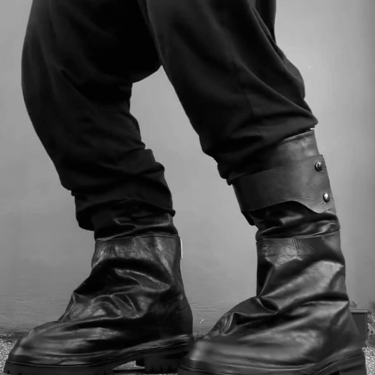 424 Leather Combat Boots