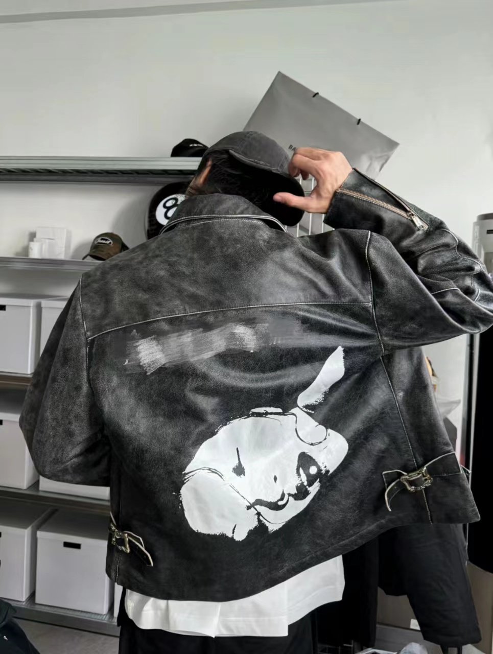 ERD Sleep Sound Racer Leather Jacket