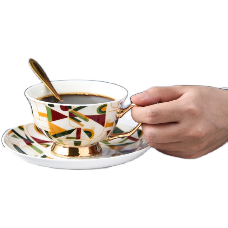 咖啡杯欧式小奢华杯碟套装 家用轻奢ins风下午茶茶具套装咖啡器具 - 图3
