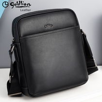 Kinley to mens bag single shoulder bag genuine leather 2023 new upscale business satchel mens slanted satchel backpack mens bags
