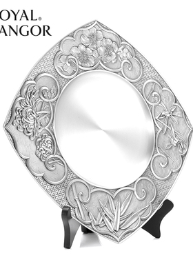 皇家雪兰莪ROYAL SELANGOR四君子奖牌定制奖牌锡制品手工盘