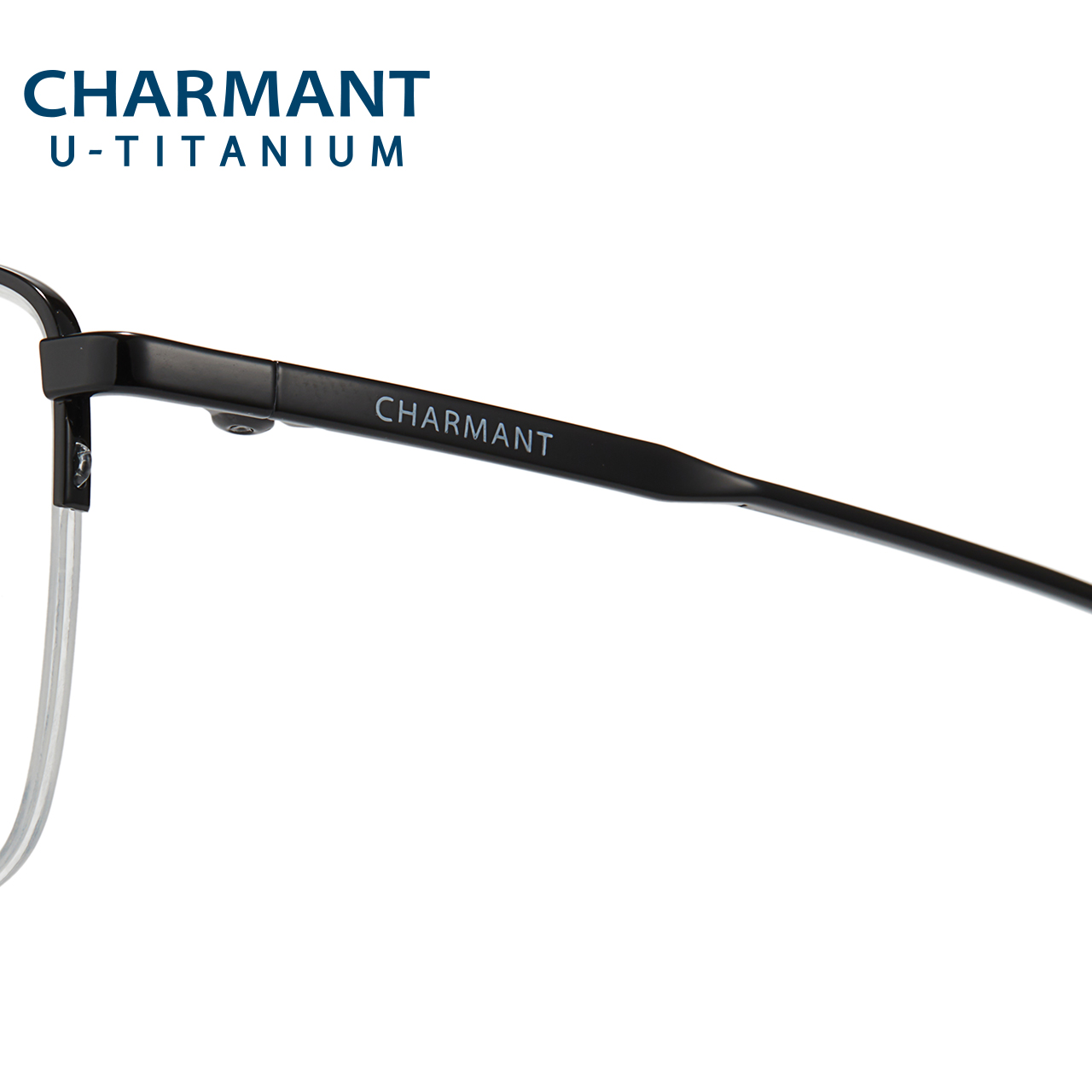 CHARMANT夏蒙眼镜框优值钛男士商务半框轻盈舒适可配近视CH38513