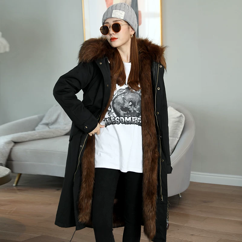 Removable trench coat, winter liner, 2023, plus size
