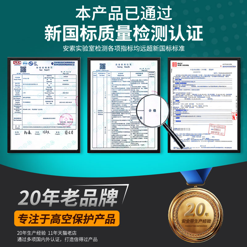 全身五点式安全带户外高空作业空调安装攀岩速降安全绳套装新国标 - 图2