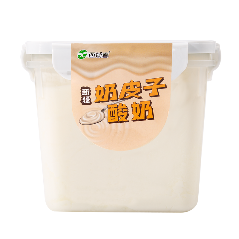 新疆西域春奶皮子酸奶1kg*2桶装酸奶益生菌大桶水果捞酸牛奶 - 图3