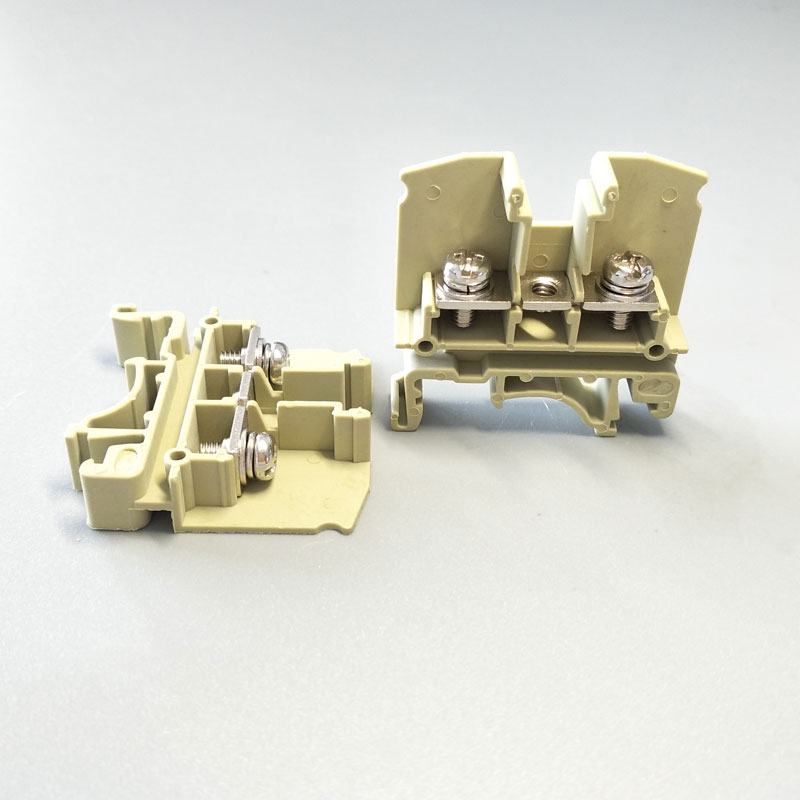 友邦直销YBJ2-2.5组合导轨式接线端子排2.5mm连接器对接板式压接 - 图3