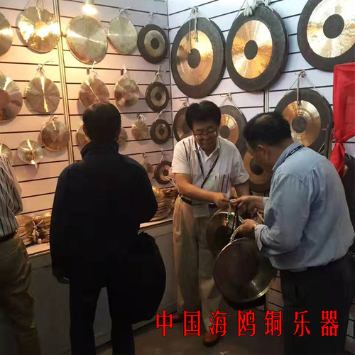 海鸥响铜开道锣铜锣30CM40公分50/60/70/80厘米大锣抄锣低音传统 - 图1