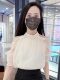 ເສື້ອ chiffon off-shoulder ຂອງຝຣັ່ງສໍາລັບແມ່ຍິງ summer 2025