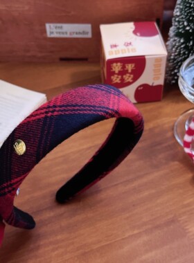 红色新年显白发箍女洗脸压发发卡