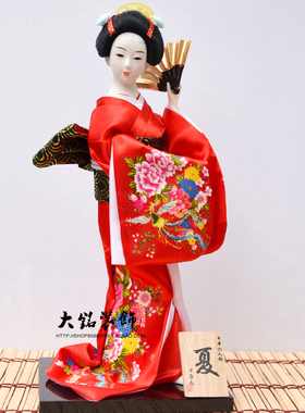 日本人形餐厅和服娃娃装饰日式