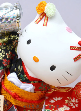 卡通人形艺妓日式风装饰摆件