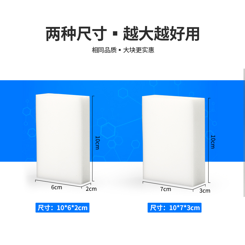 纳米海绵魔力擦去污厨房神奇魔术擦鞋茶杯清洁棉块洗碗神器百洁布 - 图1