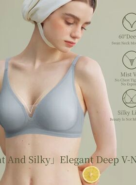 Women's Sexy Push Up Bras Wireless Supportive Plung Deep V