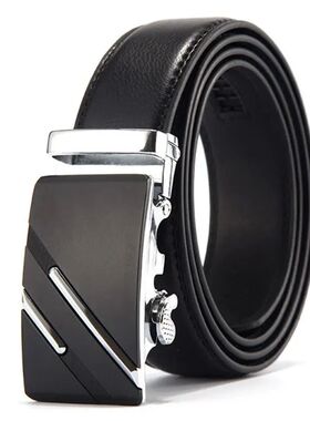 Fashion Business Men'S Belt Genuine Luxury Brand Belt Metal