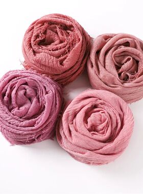 Women New Cotton Linen Scarf For Girls Students Autumn Winte