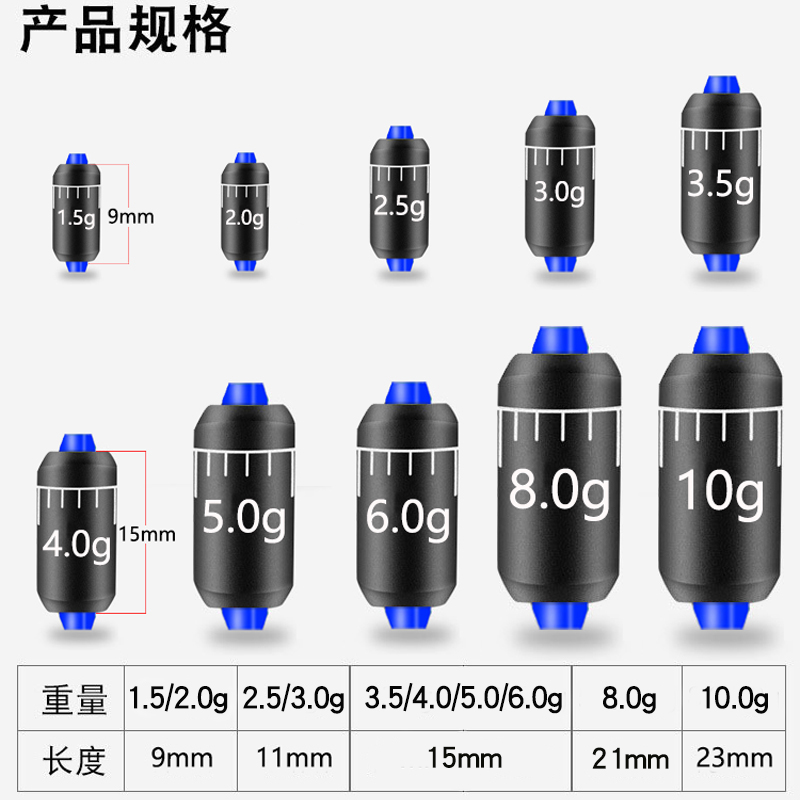 钓鱼大物刻度快速铅散装台钓竞技铅坠软双芯铅皮座套装成品铅皮卷