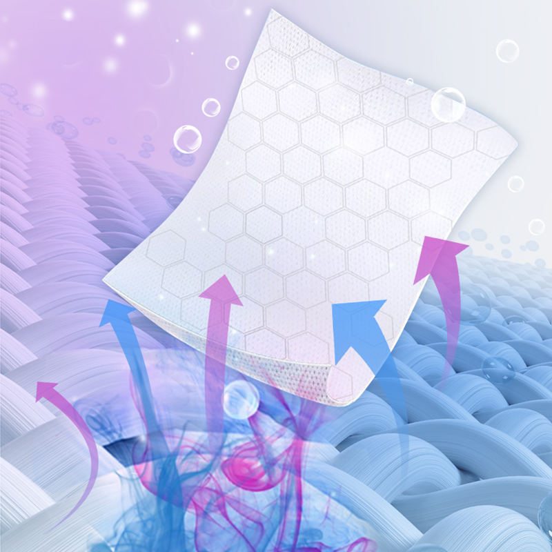 日本防串染吸色片防染巾衣服串色混洗布家庭装纳米洗衣纸染色母片-图1