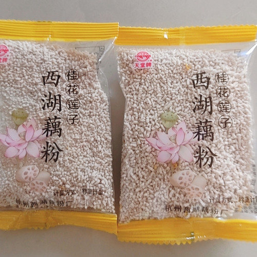 天堂牌西湖藕粉桂花莲子藕粉独立小包装小袋装冲泡早餐充饥零食 - 图3