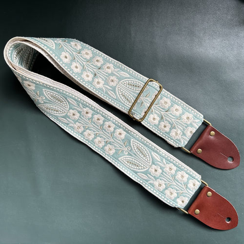 GIGFORU手作原创重工刺绣通用加宽吉他背带贝斯背带GUITAR STRAP - 图0