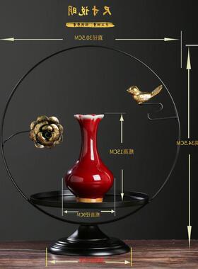 新中式风格家具电视柜摆件中国风禅意酒柜茶几玄关家居古风装饰品