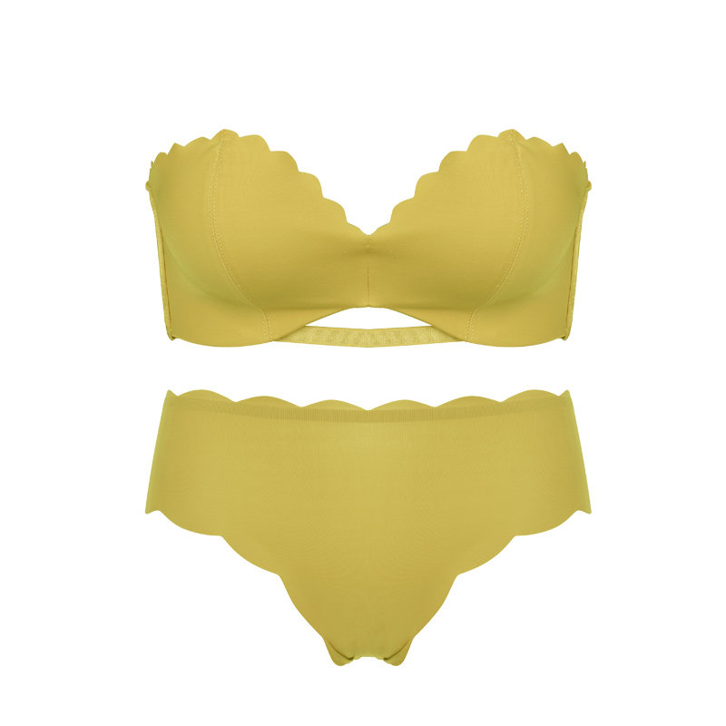 肩带防滑聚拢无钢圈文胸套装小胸罩 多情猫文胸