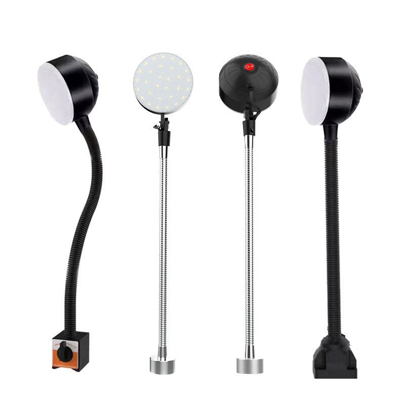 led机床工作灯强磁座磁铁照明灯220v冲床车床机器设备工业台灯24v