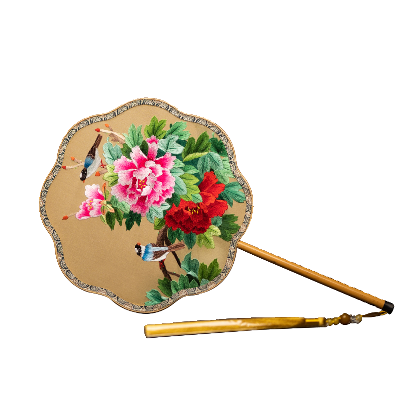 苏绣团扇古风汉服配饰手工双面绣扇子中国风刺绣工艺扇特色伴手礼,淘宝优惠券,粉丝福利购,淘宝优惠卷