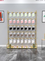 Lingerie Socks Shop Underwear Shorts Boxed Pants Socks Bifacial Display Floor Light Lavish Metal Middle Island Display Shelf