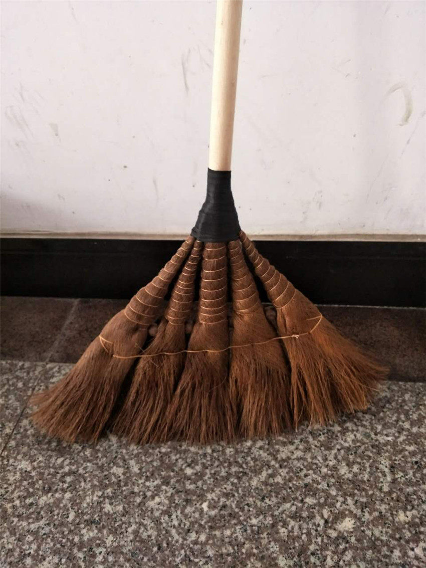 厂家直销纯手工制作棕毛扫把扫帚优质鬃毛扫地条扫帚加厚棕帚扫_虎窝淘