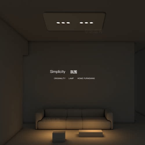 创意客厅灯长方形led吸顶灯简约现代主卧室灯超薄餐厅灯房间灯具 - 图1