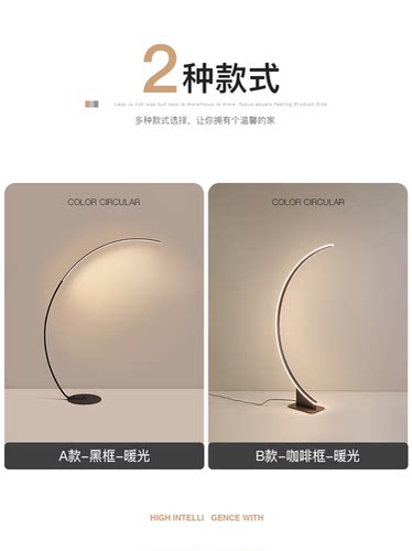 落地灯led客厅灯装饰灯具现代简约弧形钓鱼灯立式灯2026新款灯具 - 图3