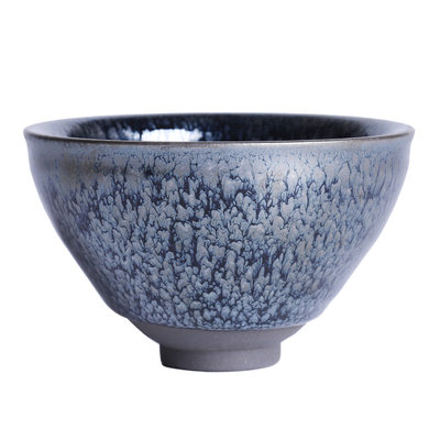 建盏主人杯茶杯天目盏油滴百花茶盏家用大号单个仿宋代点茶碗手工 虎窝淘