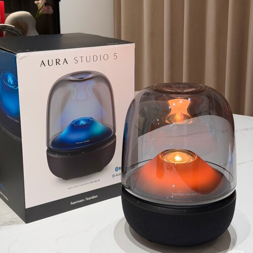 国行哈曼卡顿琉璃AURA5五代蓝牙桌面电脑音响氛围灯投影家居音箱 - 图2
