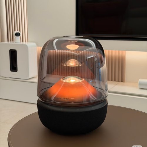 国行哈曼卡顿琉璃AURA5五代蓝牙桌面电脑音响氛围灯投影家居音箱 - 图0