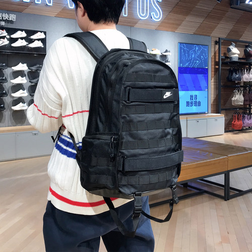 耐克NIKE旅行运动户外SB滑板电脑双肩背包学生书包男女FD7544-010 - 图1
