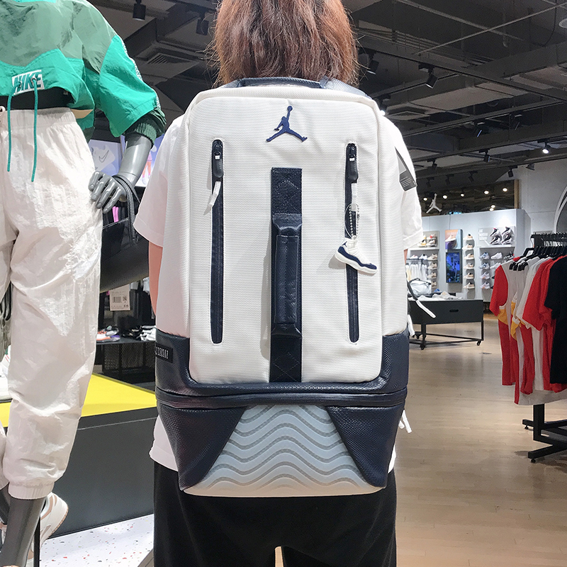 Nike耐克Jordan休闲AJ11运动篮球双肩背包学生书包男女9B1971-WU4-图1