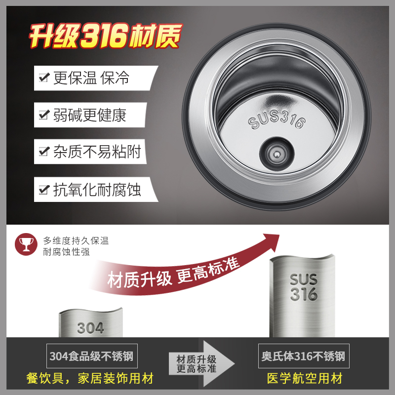 大嘴猴保温杯结婚红色礼盒套装情侣杯子一对情侣款新年送礼物水杯 - 图2