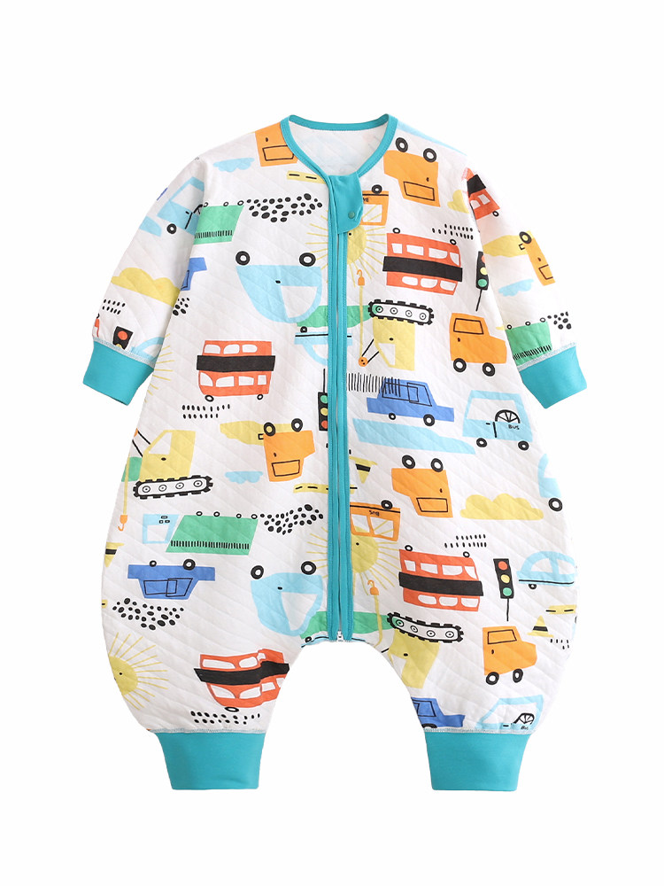 呼西贝儿童分腿睡袋 纯棉宝宝防踢被 无骨缝水洗棉双层睡衣春秋款,淘宝优惠券,粉丝福利购,淘宝优惠卷