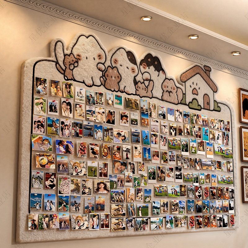 毛毡板卡通动物墙贴照片墙展示强创意软木板留言板客厅卧室装饰板,淘宝优惠券,粉丝福利购,淘宝优惠卷