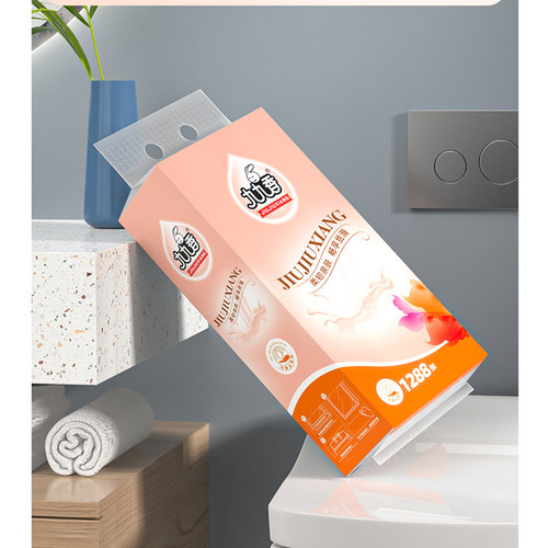 九九香大包气垫挂抽厕纸家用挂式擦手纸卫生纸巾1288张实惠装 - 图1