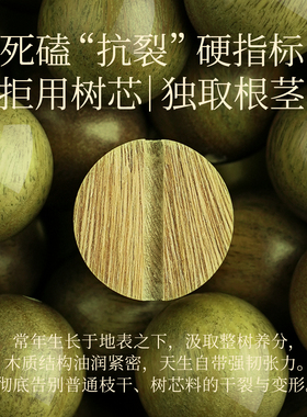 吉照堂天然绿檀木手串女款静心莲花木质手链七夕礼物送女友送男友